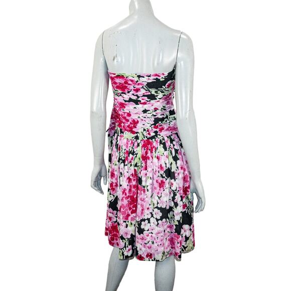 Agnes b. Paris Women's Strapeless Floral Print Dress fits size S/M - Picture 4 of 8